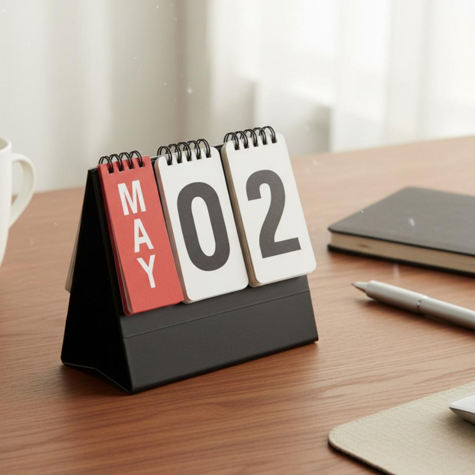 Desk Setup Gadgets - Tarihsiz Masa Takvimi Yeniden Kullanılabilir Sürekli