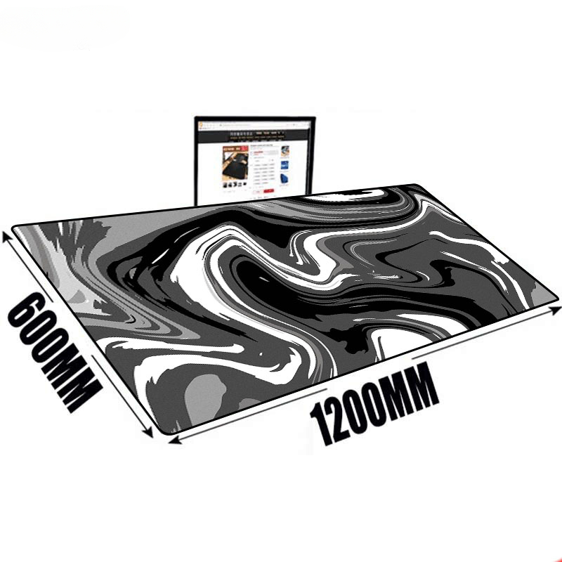 Desk Setup Gadgets - Büyük Mat Mouse Pad sıvı sanat