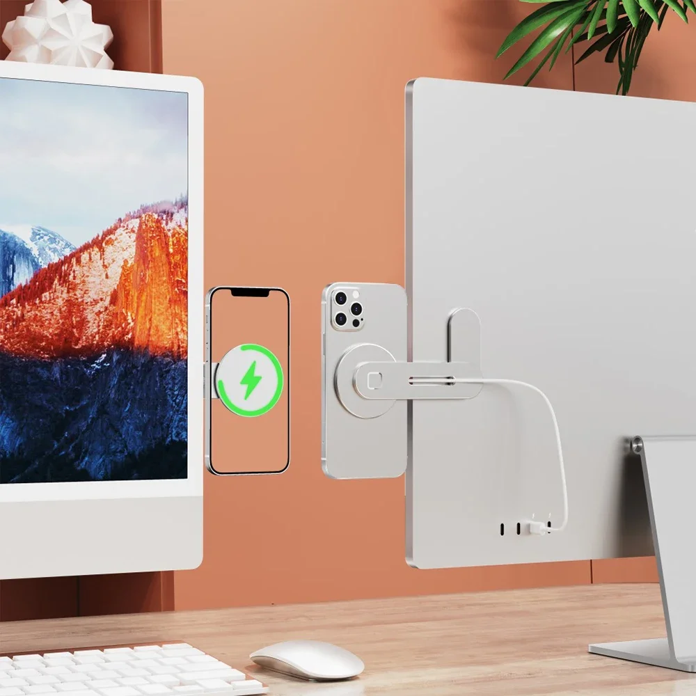 Desk Setup Mac - Magsafe Dizüstü Bilgisayar Montajı Manyetik Telefon