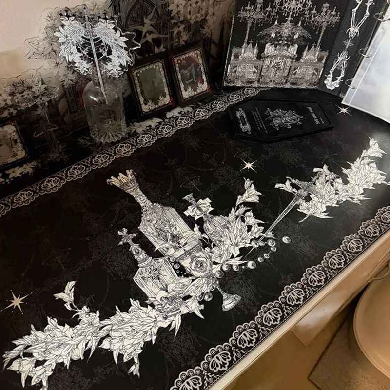 Desk Setup Carpet - Divine Realm Gotik Bina Mouse Pad