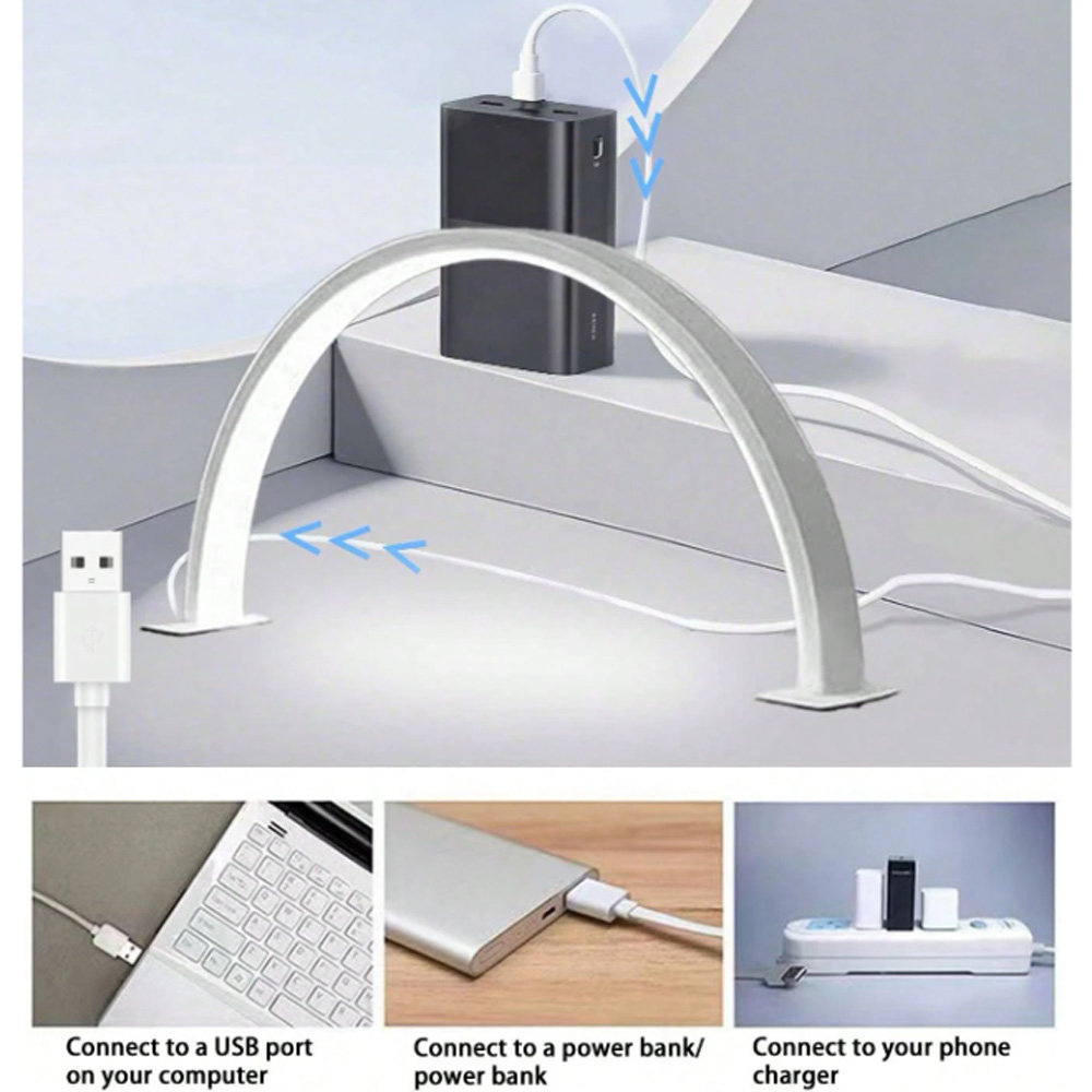 Desk Setup Lighting - 40/66CM Tırnak Lambası Dolgu Işığı USB