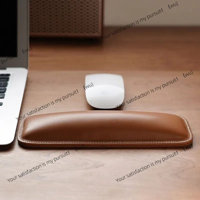 Ergonomic Desk Setup Keyboard - ZOCI-Hakiki Deri Bilek Desteği Üst Deri