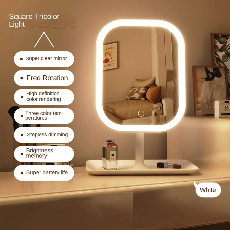 Desk Setup Lighting - Yeni LED Modern Masaüstü Makyaj Aynası,