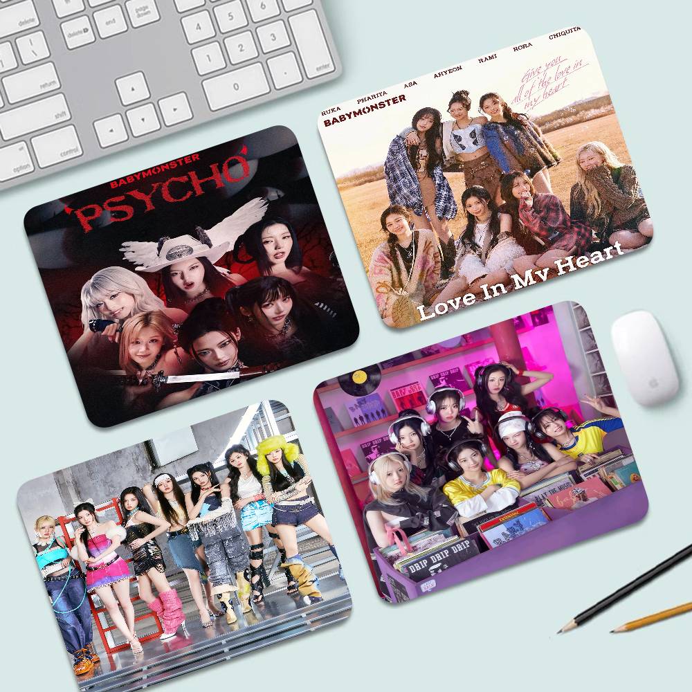 Desk Setup Kpop - Kpop B-Babymonster YENI Mouse Pad Özel
