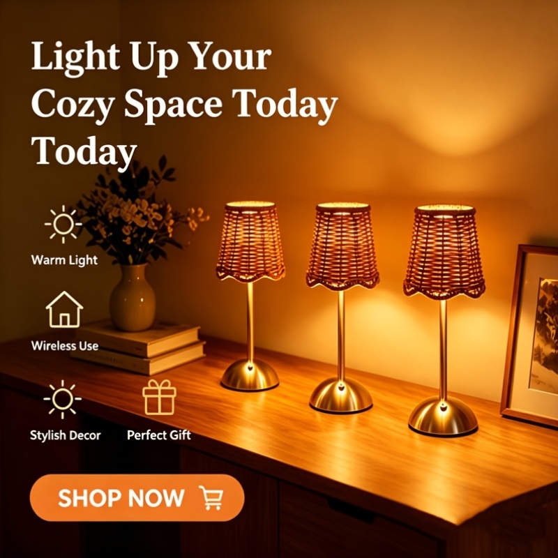 Bohem Dokuma Rattan Sanat Masa - Desk Setup Lighting incelemesi ve fiyatı