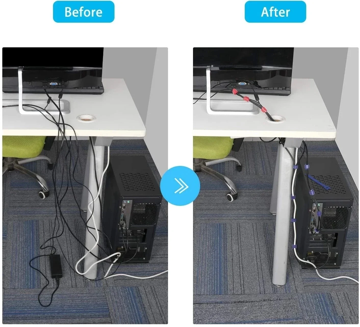 10/30/50 adet USB kablo düzenl - Cable Box Organizer incelemesi ve fiyatı