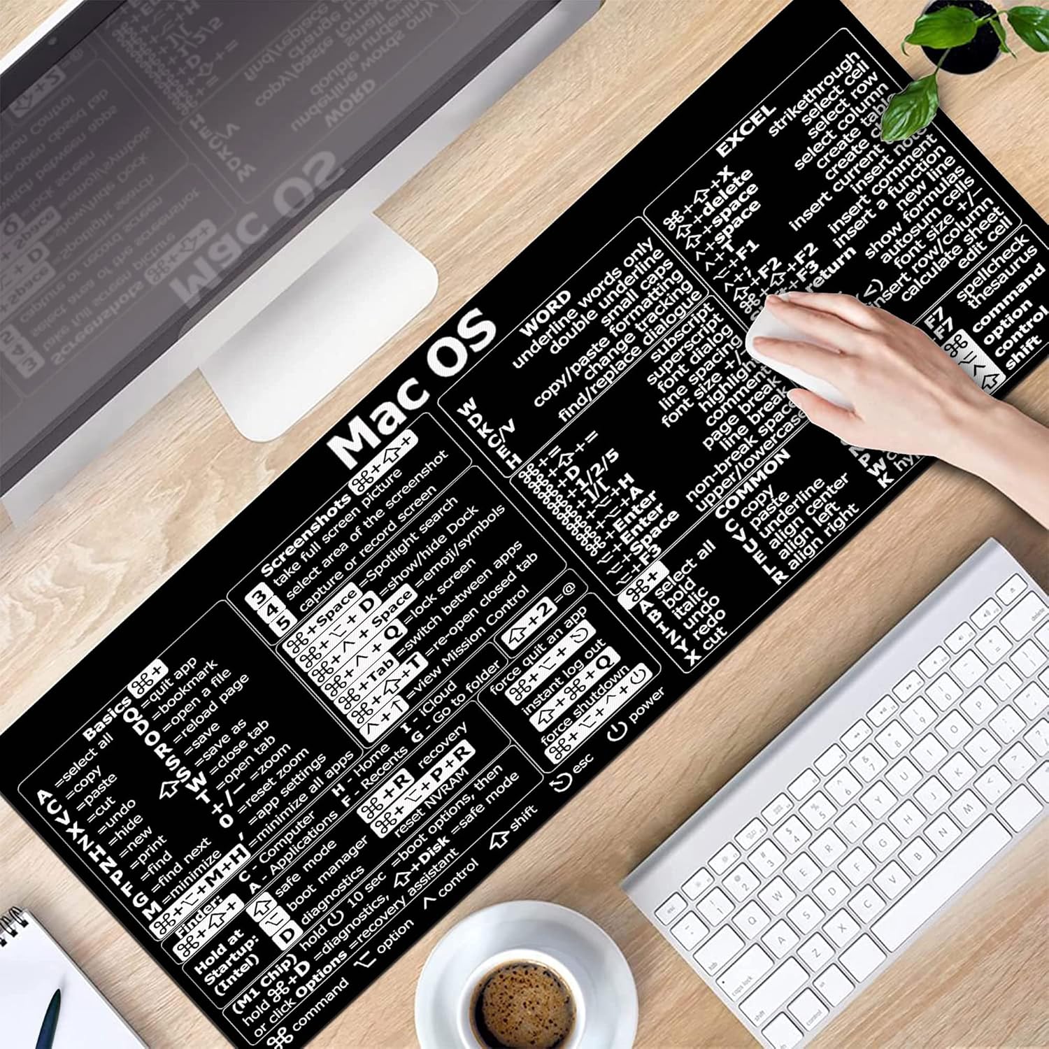 Mac OS Kısayolları, Word/Excel - Desk Setup Mac incelemesi ve fiyatı