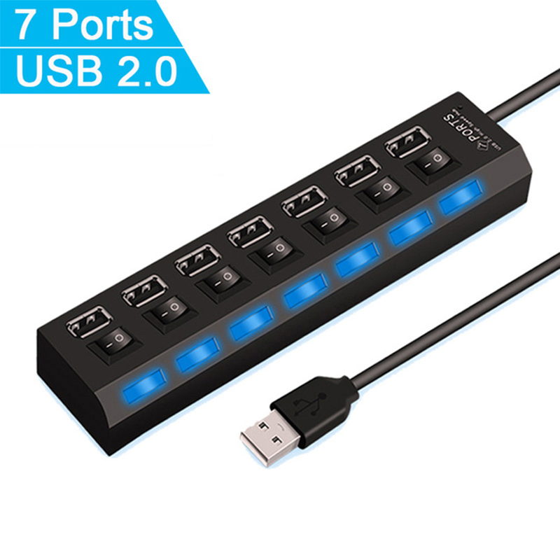 7 Port USB 2.0 Hub Splitter PC - Desk Setup Mac incelemesi ve fiyatı