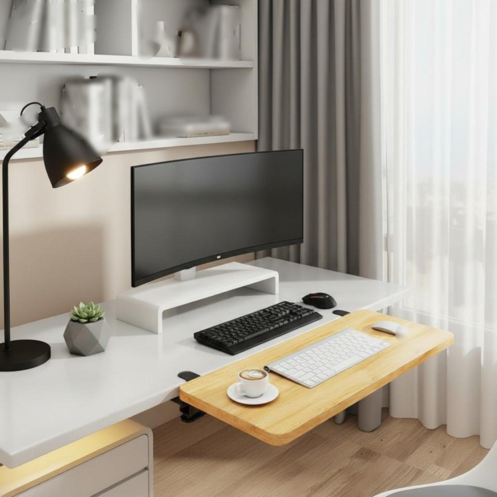 Katlanır Masa Rafı, Masa Uzatm - Ergonomic Desk Setup Keyboard incelemesi ve fiyatı