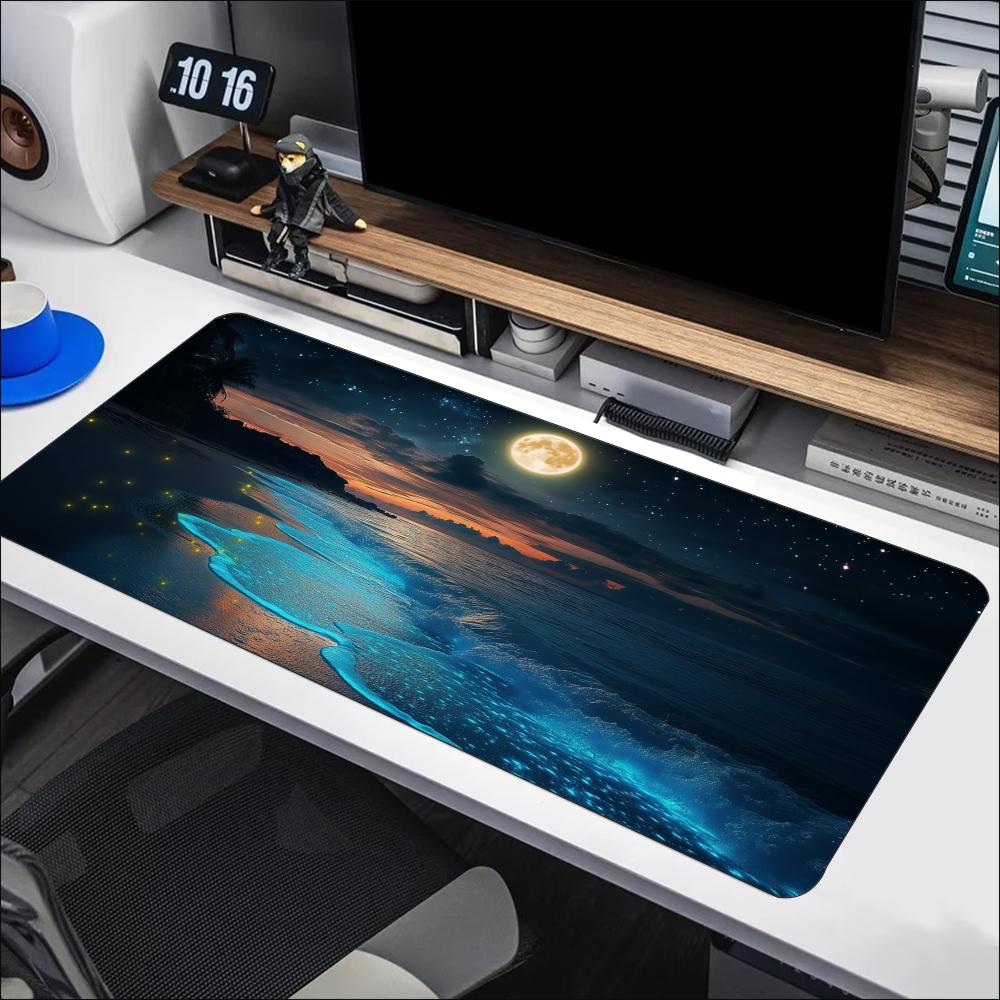 Sakin Mavi Deniz Ay Manzarası  - Desk Setup Designer incelemesi ve fiyatı
