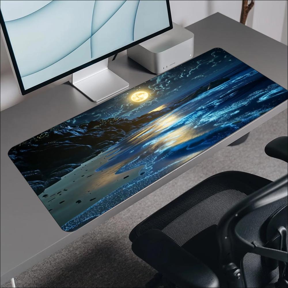 Sakin Mavi Deniz Ay Manzarası  - Desk Setup Designer incelemesi ve fiyatı