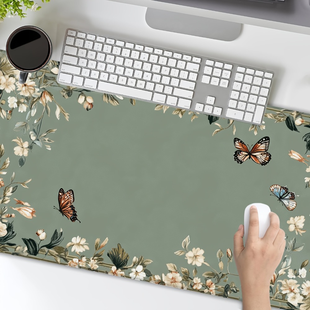 Kelebek desenli ve yeşil çiçek - Desk Setup Designer incelemesi ve fiyatı