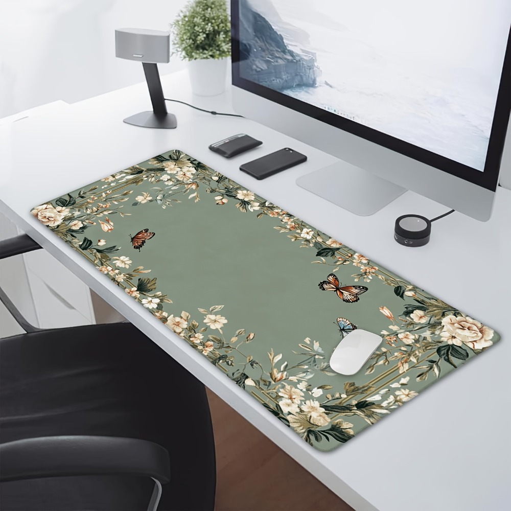 Kelebek desenli ve yeşil çiçek - Desk Setup Designer incelemesi ve fiyatı