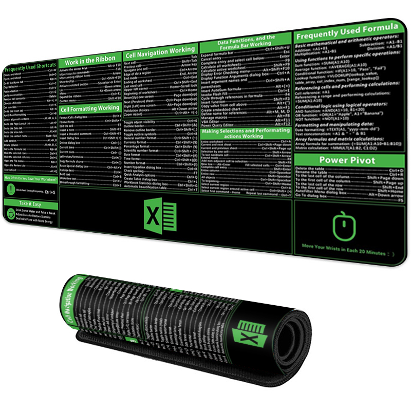 EXCO Kısayol Mouse Pad Mac OS  - Desk Setup Mac incelemesi ve fiyatı