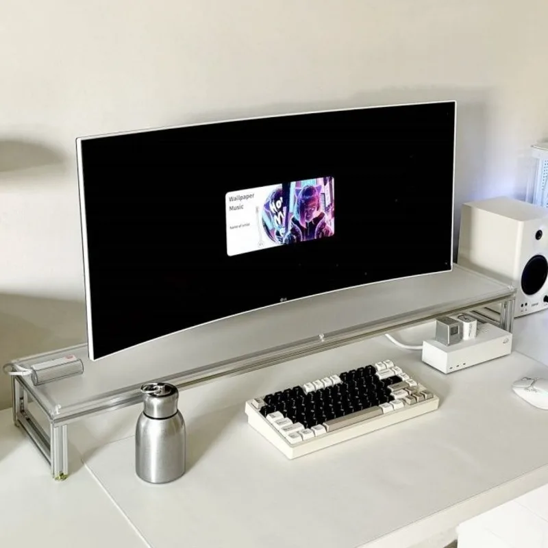 Alüminyum Monitör Standı Akril - Desk Setup With Laptop And Monitor incelemesi ve fiyatı