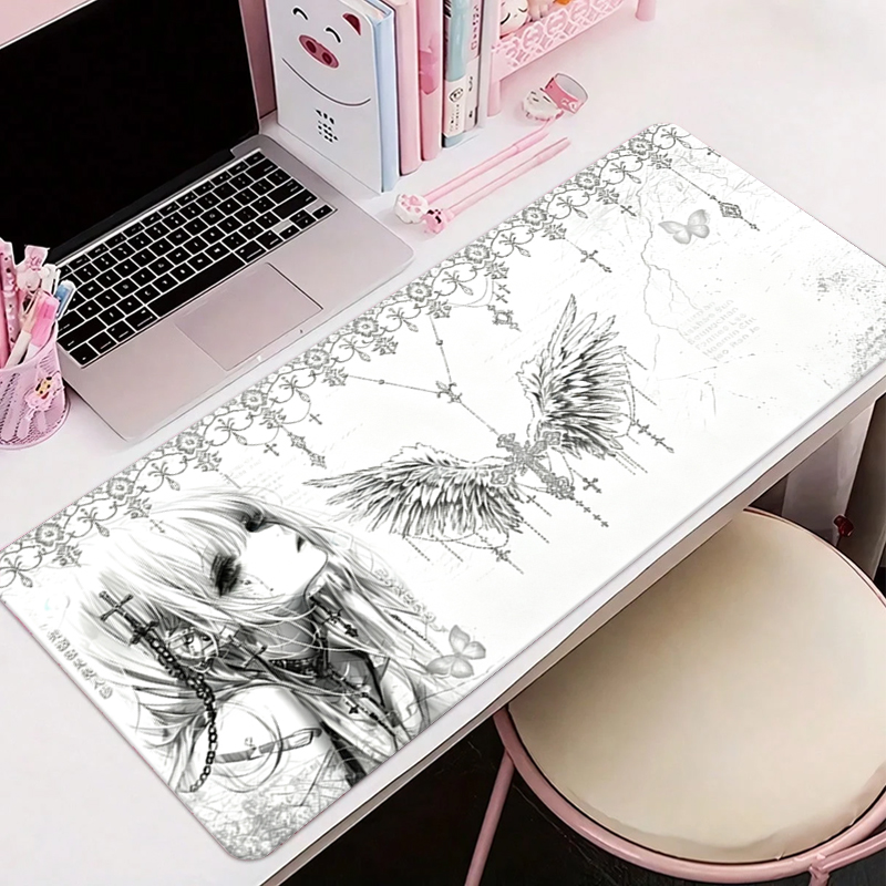 Deri Mousepad Siyah Beyaz Anim - Desk Setup Carpet incelemesi ve fiyatı